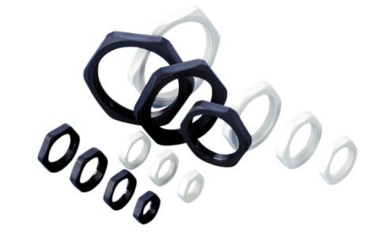 Billede af Møtrik metrisk M40x1,5, PA, sort