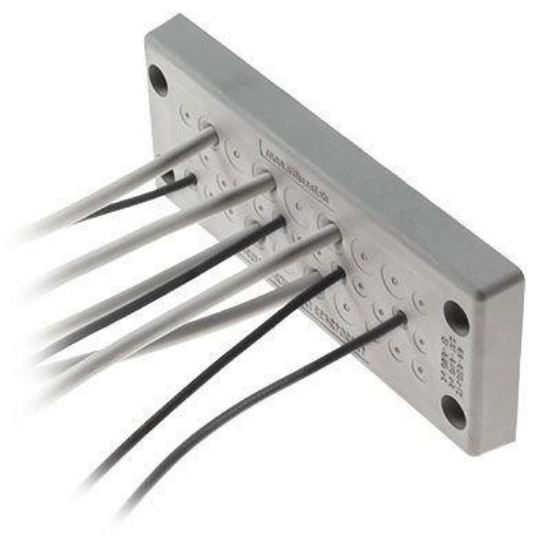 Billede af DES PDM 24/17G plade til kabelgennemføring - Grå