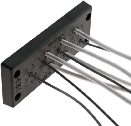 Billede af DES PDM 24/32B plade til kabelgennemføring - Sort