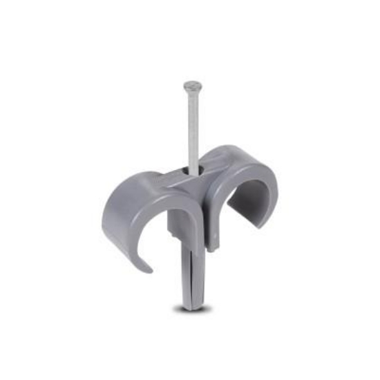 Billede af Mepac Plugclip Duo med søm 16/19mm, grå