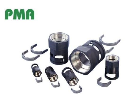 Billede af PMA fitting, PG11, NW12, forniklet messing, sort