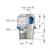 Billede af Forskruning M16x1,5 Blueglobe CLEAN Plus - KAD 9,0 - 7,0mm