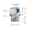 Billede af Forskruning M32x1,5 Blueglobe CP EMC