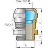 Billede af Forskruning M10x1,0 Blueglobe Ex-e II - KAD 6,0 - 2,5mm